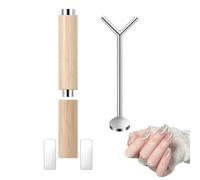 3 Pcs Rapid Forming Heart Nail Art Magnet, 3 In 1 Wooden Handle Nail Magnet, Multifunctional Cat Eye Gel Nail Polish Magnet Tool for Salon acd Home Diy Manicures