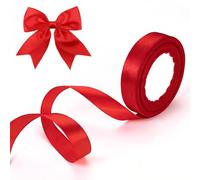3 Pcs Red Ribbon Red Satin Ribbons 50mm Wrapping Paper Thin for Gift Wrapping、Crafting、Balloons、Cake、Hair、Bows Polyester Wrapping Gift Wrap for Wedding Car 68.4m