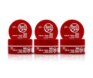 3 Pcs RedOne Red Aqua Hair Wax Full Force | Maximum Control 150ml