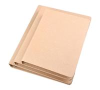 3 Pcs Refillable Kraft Paper Binder Covers Durable Loose Leaf Shells with Anti Slip Design Ideal for Students Teachers and Office Use in Classrooms
