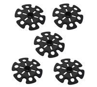 3 Pcs Removable Shoe Shape Trekking Pole Accessories for Hiking Poles | Black Glass Fibre Tips, Anti Skid Protection, Lightweight Design, for Walking Sticks and Camp Use