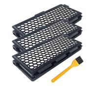 3-PCS Replacement Fil-ters For Mie-le Compact C1,Compact C2,Complete C1,Complete C2,Complete C3,S4000,S5000,S6000 and S8000 Series Vacuum Cleaner With Yellow Cleaning Brush(size:7.17x3.27x1.1inch)