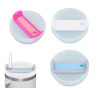 3 PCS Replacement Straw Lids for Stanley Tumbler, 40 OZ Leakproof Tumbler Lids with Straw Hole, Travel Tumbler Lid Accessory Compatible with Stanly 40oz Cup (40oz)