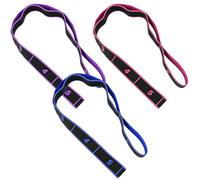 3 Pcs Resistance Bands with Handles, Stretch Bands for Exercise 8 Sections Exercise Band Resistance for Women, Three Colors Pull up Band Applicable to Yoga and Pilates Training