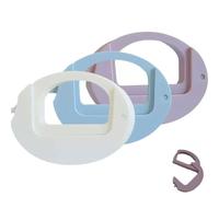 3 PCS Reusable Airtight Food Bag Clips, Magnetic Sealing Clip for Kitchen & Refrigerator, Universal Chip Clips for Snacks, Bread, Coffee, Suitable for Various Food Packaging (3 Colors)