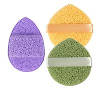 3 PCS Reusable Facial Sponges Soft Face Sponges for Cleansing Exfoliating Sponge for Face Spong for Washing Makeup Removal, Travel Friendly Daily Cleansing Faces Scrubber