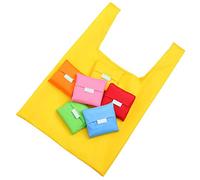 3 Pcs Reusable Grocery Bags Colorful Portable Eco-Friendly Shopping Bag Foldable Grocery Shopping Tote Bag Waterproof Storage Bag (Random Color Sent)