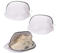 3 Pcs Reusable Laundry Wash Bags with Zips - Trainer & Shoe Bags for Washing Machine, Travel