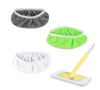 3 Pcs Reusable Mop Pads Compatible with Swiffer Sweeper Mops, Microfiber Sweeping Mop Refills, Wet and Dry Sweeping Cloth, Washable Wipes Replacement for Sweeper Mop, Any Floor Types Cleaning
