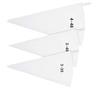 3 Pcs Reusable Piping Bags, 14,16,18 Inch Canvas Cake Decorating Bags, Pastry Piping Bags, Icing Frosting Bag Non-Slip Pastry Bags for Cakes Dessert Pastry Cupcake Cookie Decorating
