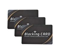 3 PCS RFID Blocking Cards, NFC Contactless Credit Card Protector Blocker, Ultimate Premium Identity Theft Protection Cards for Men & Women Smart Slim Design fits Wallet/Purse