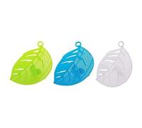 3 PCS Rice Cleaner Strainer Wash Tool Clip-on Leakproof Rice Washer Frame Water Filter Leaf Shaped Handle Type Kitchen Tool