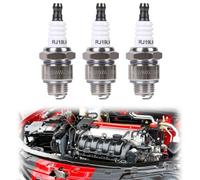 3 PCS RJ19LM Spark Plugs - Replacement for Champion 796112 & 796112S 4-Stroke Engines - Ideal for Lawn Mowers, Brush Cutters, Motor Devices & Small Engine Tools - Compatible with BR2LM & GL2RC Models