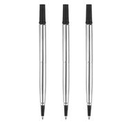 3 Pcs Rollerball Refill, 0.7mm Pen Refills Roller Ball Compatible with Parker Quink Pens, Medium Tip Black Ink, Quick Drying & Smooth Writing, Ideal for Professional & Personal Use Replacement Refill