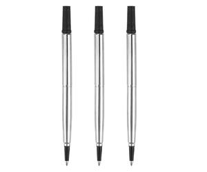 3 Pcs Rollerball Refill, 0.7mm Pen Refills Roller Ball Compatible with Parker Quink Pens, Medium Tip Black Ink, Quick Drying & Smooth Writing, Ideal for Professional & Personal Use Replacement Refill