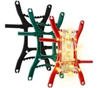 3 PCS Rotating Handle Christmas Lights Storage Holders, 6.7 * 12inch All Purpose Christmas String Light Storage Holiday Light Cord Wind Up Cord Storage Reel Christmas Light Organizer for Light String
