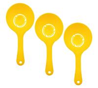 3 PCS Round Rice Paddle Non Stick,Plastic Potato Food Service Spoon Scoop Rice Spoon Sushi Molds Serving Rice Spatula Food Serving Spoons for Kitchen Use Kitchen Tool