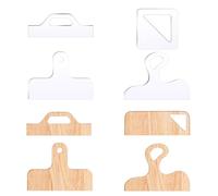 3 Pcs Router Templates Charcuterie Board Template Clear Cutting Board Router Template Acrylic Charcuterie Board Handle Template Large Angled Curvy Tracing Stencils Guide Tools for Kitchen Woodworking