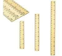 3 Pcs Ruler Wooden, 15cm 20cm 30cm Ruler