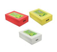 3 Pcs Sanding Blocks Diamond Hand Polishing Pad Kit 200 Grit + 400 Grit + 800 Grit Grinding Electroplated Hand-Held Pads Block for Granite Marble Glass Grinding