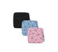 3 Pcs Sanitary Pad Mini Storage Bag,Multi-Purpose Period Pouch Period Bag with Zipper Portable Sanitary Towel Holder for Lipstick, Credit Cards