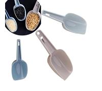 3 Pcs Scoops for Food, Plastic Food Scoops Set, Kitchen Plastic Ice Scoop, Flour Scoop, for Kitchen Bar Popcorn Flour Candy Coffee Beans Sweet Feed Pet Dog Food (3 Size)