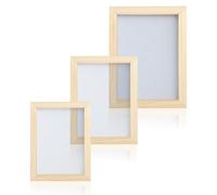 3 PCS Screen Printing Kit, 3 Sizes Paper Making Frame Ancient Papermaking Mould Wooden Paper Making Screen for DIY Crafts Handcraft