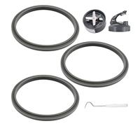 3 PCS Sealing Gaskets Replacement with Curved Needle, Easy Removal Sealing Gaskets Replacement, Compatible with NutriBullet Blenders 600w/900w Extractor Blade