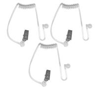3 Pcs Secret Agent Accessories, Fake Ear Piece Ear Piece Costume Men In Black Costume Accessories for Two-Way Radio Audio Kits Headset Walkie Talkie Radio