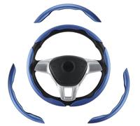 3 Pcs Segmented Steering Wheel Cover for Alfa Romeo Junior Ibrida Q4 2025 | Non-slip wheel glove with premium carbon fibre look. Perfect fit for standard round steering wheels.