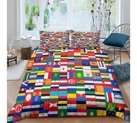 3 Pcs Set Custom Duvet Cover Set World Flags Bedding Sets With Photo 3D Printing Picture Customized Comforter Set For Dorm Bedroom Decoration - Do Not Fade King 230X220 Cm -835V886D355A49