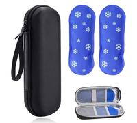 3 PCS Set Diabetic Supplies Insulin Pen Case, A Insulin Cooler Travel Case with 2 Ice Pack, Portable Medicine Bag, Lightweight Diabetic Small Storage Travel Packs Travail Cases
