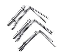 3 Pcs/Set Hydraulic Cylinder Piston Rod Seal Up U-Cup Installation Tool Stainless Steel Easy Professional Tool Seal Install Kit