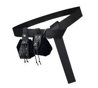 3 Pcs/Set Medieval Renaissances Costume Set Waist Bag PU Leather Belt Dices Bag Waist Pouches For Halloween Cosplay