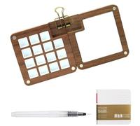 3 Pcs Set Pocket Artist Watercolour Travel Set, Mini Watercolour Paint Set Travel, Pocket Artist Watercolour, Mini Portable Watercolor Travel Set, For Painters Artists Students (Pigment Not Included)