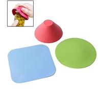 3 Pcs/set Rubber Jar Gripper Pads Multipurpose Non Slip Bottle Opener for Kitchen Coasters(random Colors)