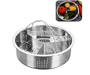 3 Pcs Set Steamer Basket Rack Set for Instant Pot Accessories, Stainless Steel Steam Baskets, Egg Steaming Holder Rack Stand,Pressure Cooker (21 * 13cm)