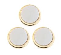 3 Pcs/Set Trumpet Finger Buttons Trumpet Cap Screws Instrument Parts Style 6 white shell