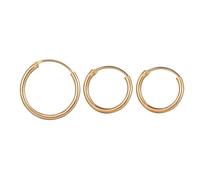 3 Pcs/Sets Gold Multiple Dangle Small Circle Hoop Earrings For Women Jewelry Steampunk Ear Clip Gift Nice and clever