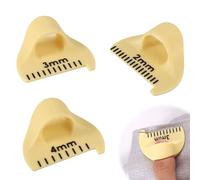 3 Pcs Sewing Finger Ruler, Sewing Accessories 2/3/4mm Finger Sewing Tools Kit, Quilting Rulers Kit for DIY Hand Sewing Craft (Yellow)