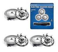 3 Pcs SH30/52 Shaver Head Compatible with Philips Series 6000/5000/3000/2000/1000, Mens Replacement Shaving Blade for Series AT8xx/AT7xx/PT7xx/PT8xx, Dry & Wet Shaving with Cleaning Brush