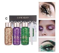 3 Pcs Shimmering Gel Eyeshadow Creates Multi Dimensional Beauty Eye Looks Under Eye Makeup For Festival Rave Face