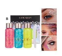 3 Pcs Shimmering Gel Eyeshadow Creates Multi Dimensional Beauty Eye Looks Under Eye Makeup For Festival Rave Face