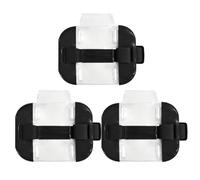 3 Pcs Sia Badge Holder Armband,Security Arm Badge Holders,Ski Pass ID Card Guard Accessories,Adjustable License Armbands Strap,Clear High Visibility Insignia Cards Secure Equipment for Guards,Doormen