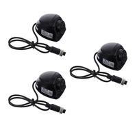 3 Pcs Side Camera for Vehicle, 1/3 Inch Cmos Sensor, Ip68 | Pal Ntsc 720p Output, 6 LED Lights, Metal Build, Long-distance Real-time Transmission