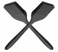 3 Pcs Silicone Basting Pastry Brush Grill Brush Pastry Cooking Brushs Oil Baking Brushes Heat Resistant Kitchen Cooking Tools Black Color 8inch