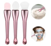 3 Pcs Silicone Face Mask Brush Skincare Facial Spa Spatula Beauty Mud Applicator Lotion Cream Brushes for Body Charcoal Mixed Mask Clay Modeling DIY