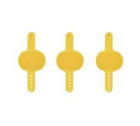 3 Pcs Silicone Grooming Strap Pad For Cats, Pad - 2-In-1 Self-Groomer, Suitable For Long-Haired And Short-Haired Dogs And Cats, Climbing Frame Table Legs (yellow)