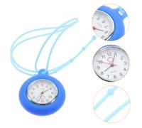 3 Pcs Silicone Hanging Table Hanging Pocket Fob Digital Watch for Nurses Chest Watch Nurses for Women Portable s Pocket Gear Hospital Cute Blue Random Color