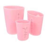 3 Pcs Silicone Measuring Cups for Raysin, 125/250/500ml Silicon Measuring Cups for Resi, Cup Measure for Epoxy Resin Casting Molds, Craft, DIY Handmade, Lab, Kitchen, Easy to Clean